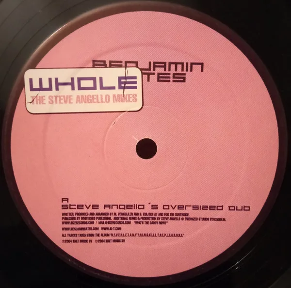Album cover for Whole (The Steve Angello Mixes) by Benjamin Bates