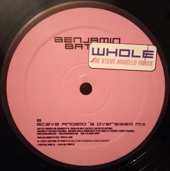 Album cover for Whole (The Steve Angello Mixes) by Benjamin Bates
