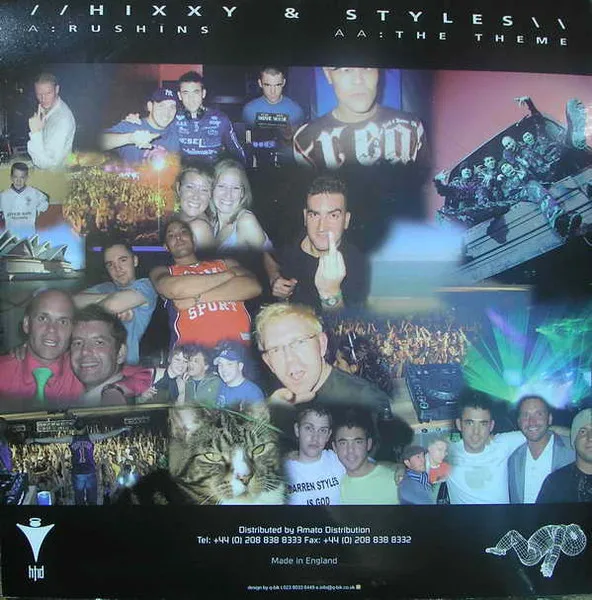 Album cover for Rushins / The Theme by Hixxy & Darren Styles