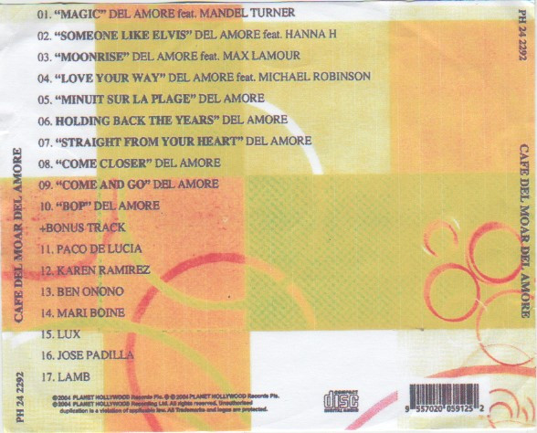 Del Amore - Tome 1, Electronic, House, 2003 - DJ Center Records, France, Vinyl 1x 12"