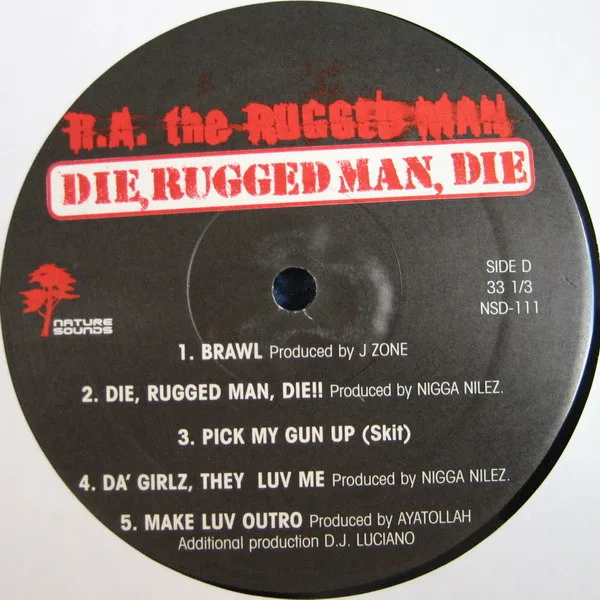 Album cover for Die, Rugged Man, Die by R.A. The Rugged Man