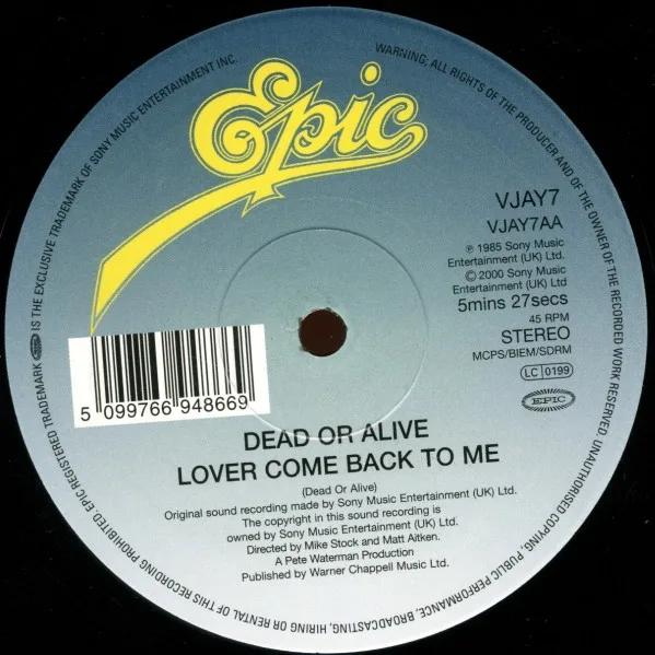 Album cover for You Spin Me Round (Like A Record) (Performance Mix) / Lover Come Back To Me by Dead Or Alive