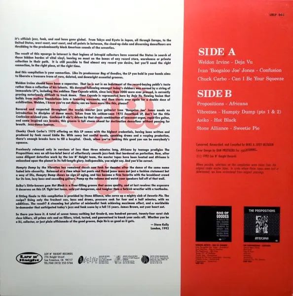 Various - Déjà Vu, Funk / Soul, Jazz, Funk, Jazz-Funk, 1992 - Luv N' Haight, US, Vinyl 1x LP, Compilation