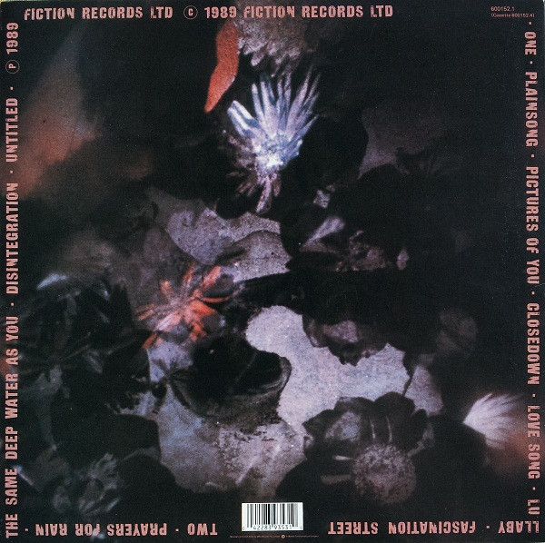 Cure, The - Disintegration, Electronic, Rock, Alternative Rock, Goth Rock, 1989 - Fiction Records, Australia, Vinyl 1x LP, Al