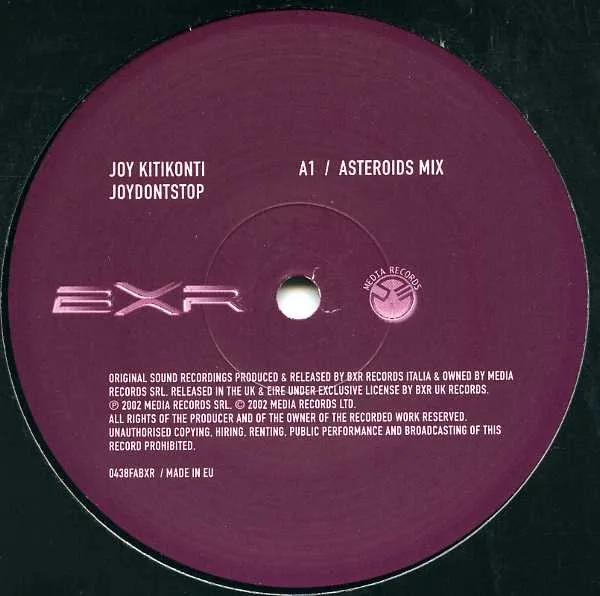 Album cover for JoyDontStop by Joy Kitikonti