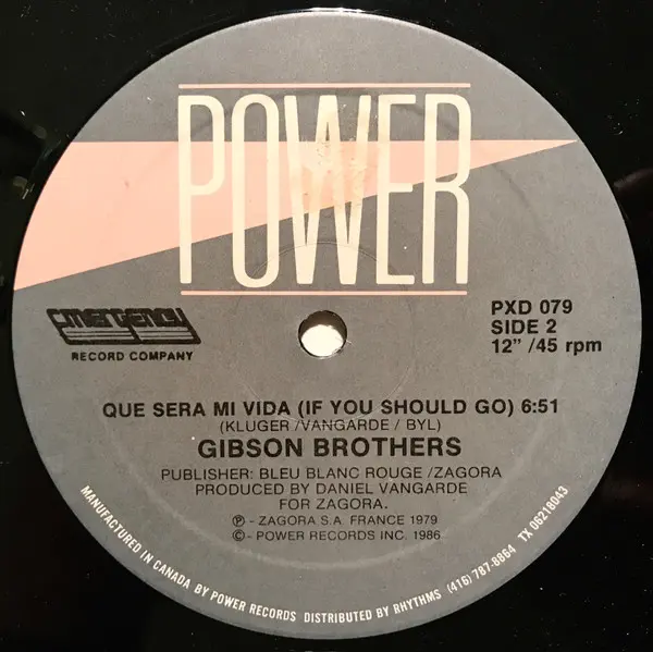 Album cover for Cuba / Que Sera Mi Vida (If You Should Go) by Gibson Brothers