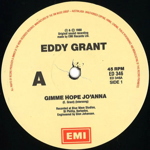 Album cover for Gimme Hope Jo'Anna by Eddy Grant