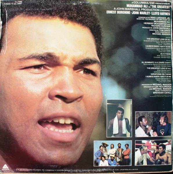 Album cover for Muhammad Ali In "The Greatest" (Original Soundtrack) by Mandrill / Michael Masser / George Benson