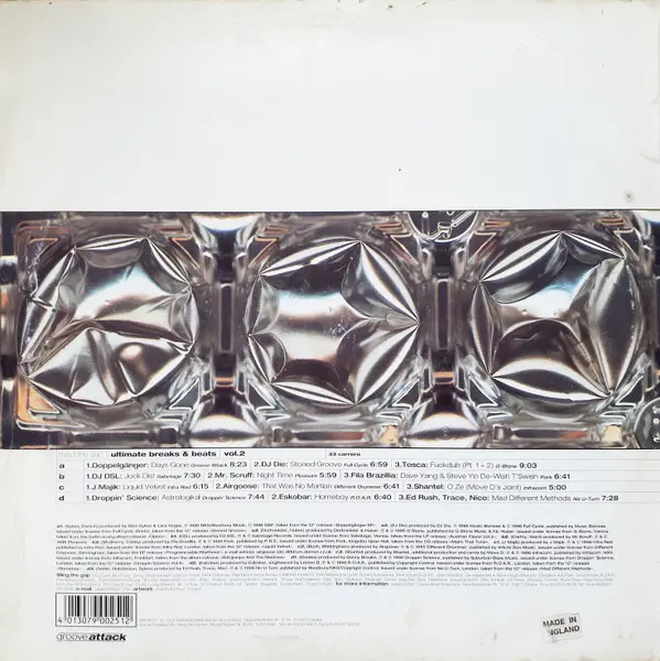 Various - Mind The Gap - Ultimate Breaks & Beats Vol. 2, Electronic, Downtempo, Drum n Bass, Future Jazz, 1996 - Groove Attac