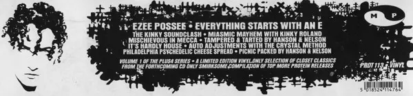 E-Zee Possee - Everything Starts With An E, Electronic, Acid House, Breaks, House, 1996 - More Protein, UK, Vinyl 1x 12", 33 