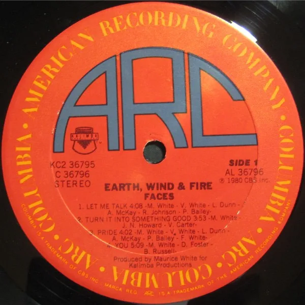 Album cover for Faces by Earth, Wind & Fire