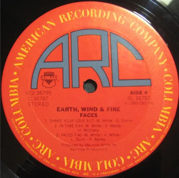 Album cover for Faces by Earth, Wind & Fire