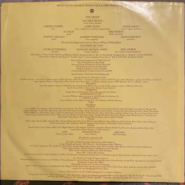 Album cover for Faces by Earth, Wind & Fire