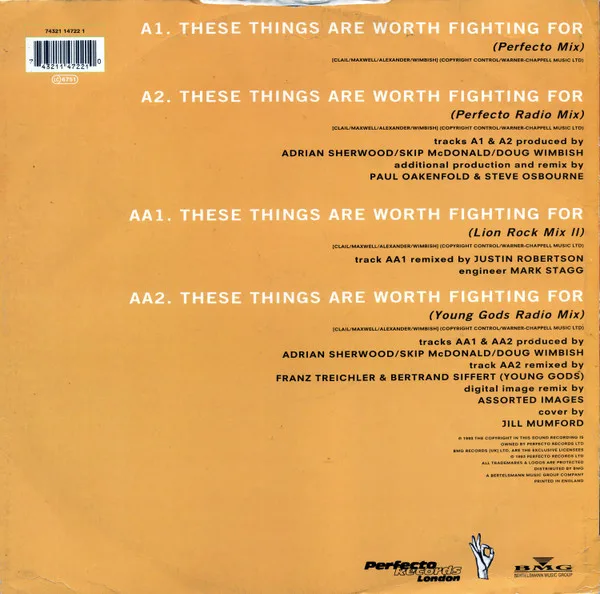 Album cover for These Things Are Worth Fighting For by Gary Clail & On-U Sound System