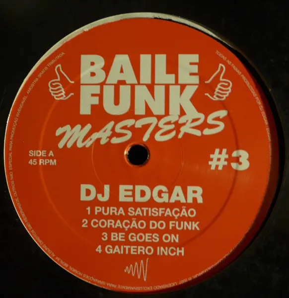 DJ Edgar (3) - Baile Funk Masters #3, Electronic, Hip Hop, Electro, Favela Funk, 2007 - Man Recordings, Germany, Vinyl 1x 12"
