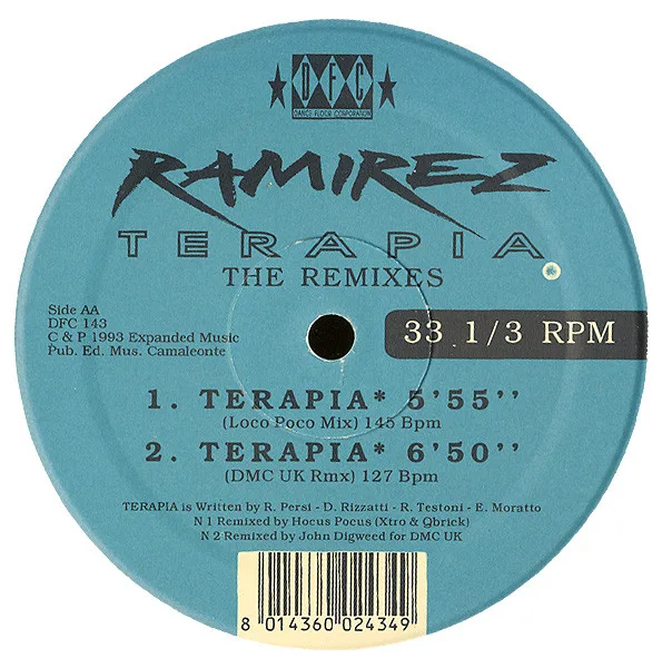 Album cover for Terapia (Hocus Pocus Remixes + DMC UK Rmx) by Ramirez