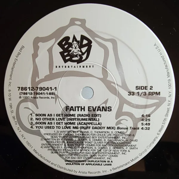 Album cover for Soon As I Get Home by Faith Evans