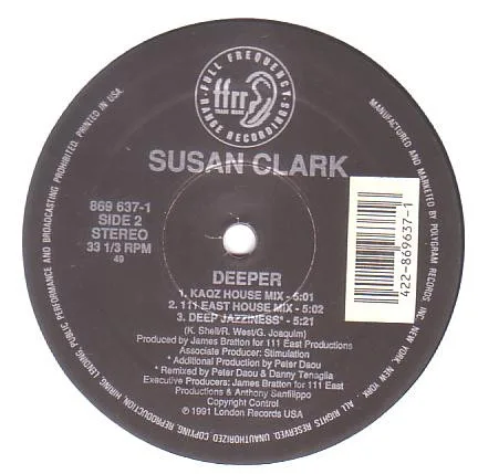 Album cover for Deeper by Susan Clark