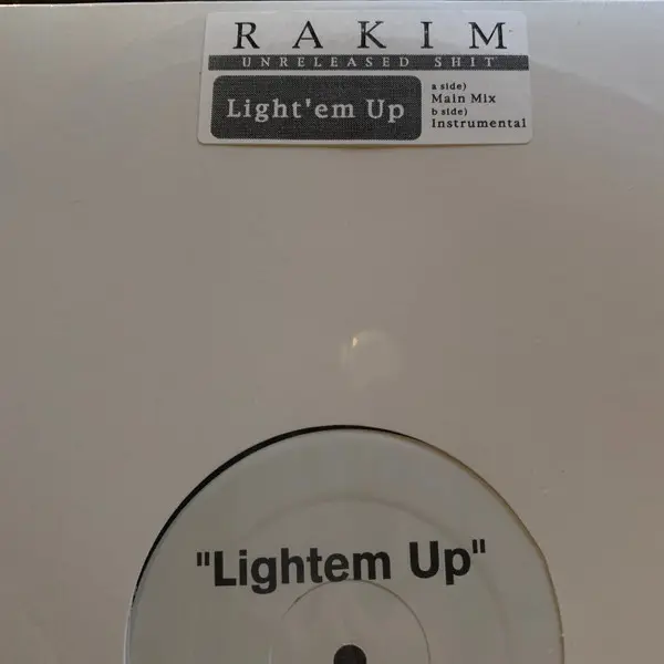 Rakim - Lightem Up, Hip Hop, 1997 - Not On Label (Rakim), US, Vinyl 1x 12", 33 ⅓ RPM, Unofficial Release