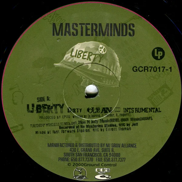 Album cover for Liberty by Masterminds