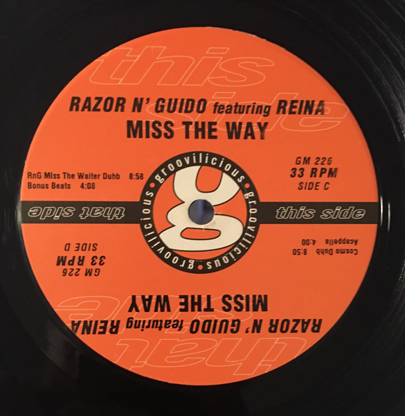 Razor N' Guido - Miss The Way, Electronic, House, 2000 - Groovilicious, US, Vinyl 2x 12"