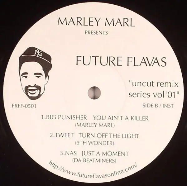 Marley Marl - Future Flavas "Uncut Remix Series Vol'01", Hip Hop, 2008 - Not On Label, US, Vinyl 1x 12", Unofficial Release