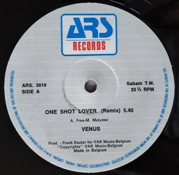 Album cover for One Shot Lover by Venus (4)