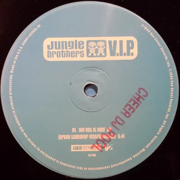 Jungle Brothers - V.I.P., Electronic, Hip Hop, Breakbeat, Drum n Bass, Pop Rap, 1999 - Gee Street, US, Vinyl 2x 12"