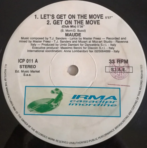 Album cover for Get On The Move by Maude