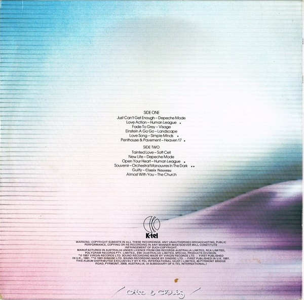 Various - Touché, Electronic, Pop, New Wave, Synth-pop, 1982 - K-Tel, Australia, Vinyl 1x LP, Compilation