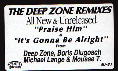 Deep Zone Featuring Ceybil Jefferies - Praise Him (Lift Your Hands Up) / It's Gonna Be Alright (The Deep Zone Remixes), Elect