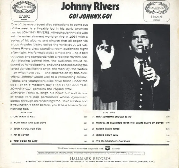 Album cover for Go! Johnny, Go! by Johnny Rivers