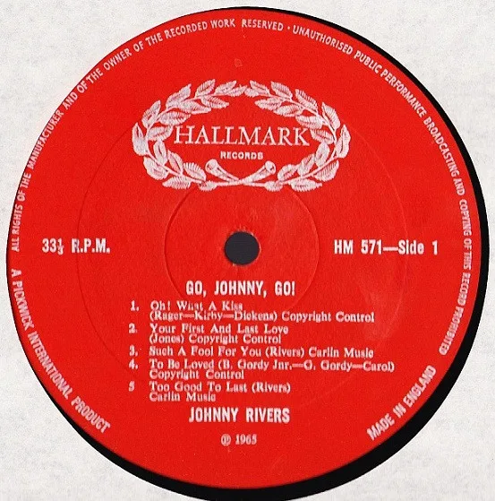 Album cover for Go! Johnny, Go! by Johnny Rivers