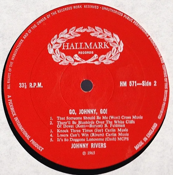 Album cover for Go! Johnny, Go! by Johnny Rivers
