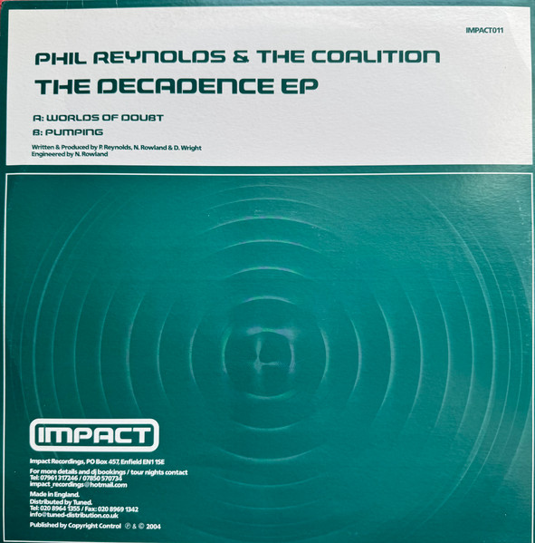 Album cover for The Decadence EP by Phil Reynolds & Coalition (2), The