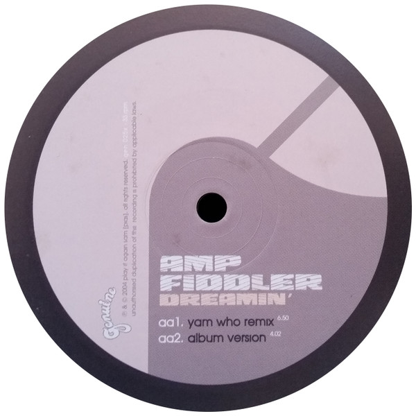 Amp Fiddler - Dreamin', Electronic, Hip Hop, Broken Beat, Contemporary R&B, 2004 - Genuine, UK, Vinyl 1x 12"