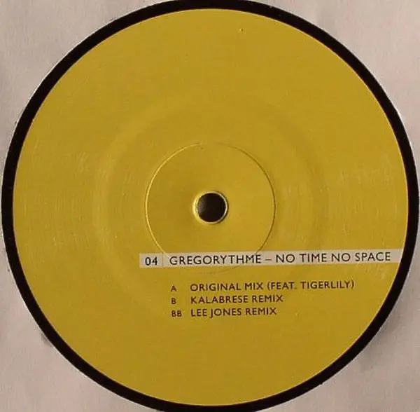 Gregorythme - No Time No Space, Electronic, Deep House, Tech House, 2011 - Cityfox Ltd., Switzerland, Vinyl 1x 12", 33 ⅓ RPM