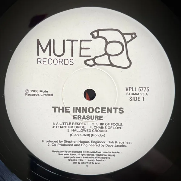Album cover for The Innocents by Erasure