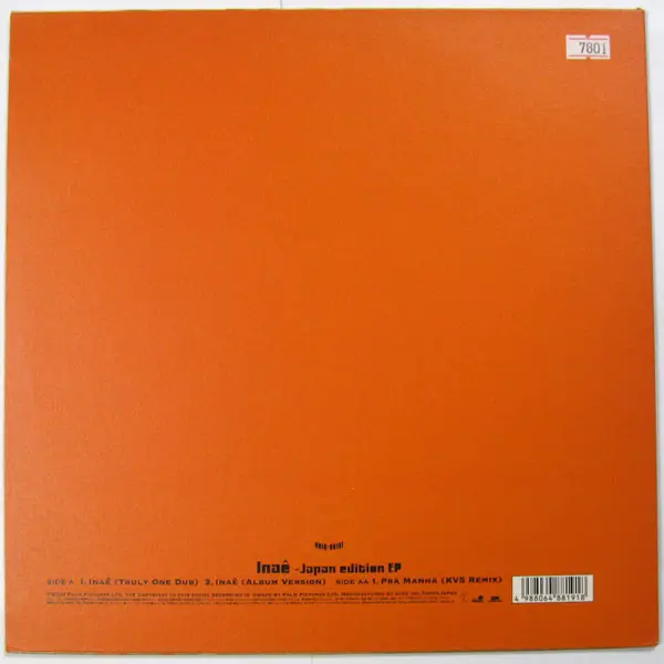 Da Lata - Inaê - Japanese Edition EP, Electronic, Future Jazz, 2000 - Rhythm Republic, Japan, Vinyl 1x 12", EP