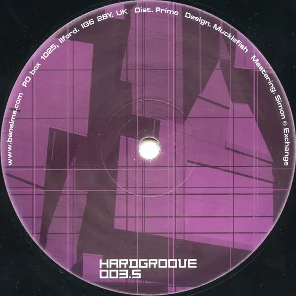 Deetron vs. Ben Sims - Hardgroove 003.5, Electronic, Techno, Tribal, 2002 - Hardgroove, UK, Vinyl 1x 12", 33 ⅓ RPM