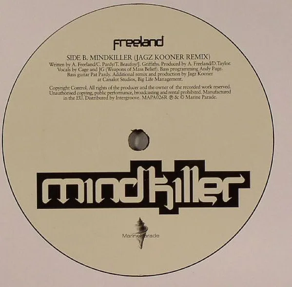 Album cover for Mindkiller by Adam Freeland
