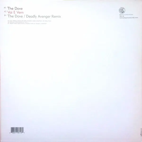 Ikon (2) - The Dove - 2003 - Breakbeat, Downtempo, Drum n Bass - Jalapeno Records - Vinyl 1x 12"
