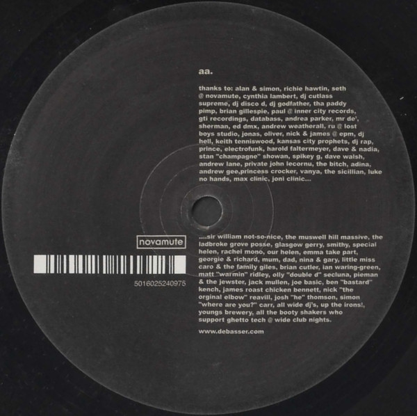 Debasser - Fat Girls, Electronic, Breaks, Electro, 2002 - NovaMute, UK, Vinyl 1x 12", Single