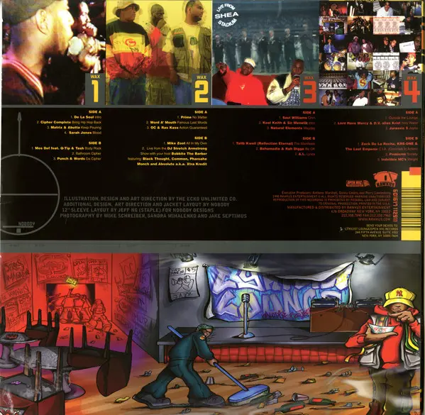 Various - Lyricist Lounge (Volume One), Hip Hop, 1998 - Rawkus, US, Vinyl 4x LP, Compilation