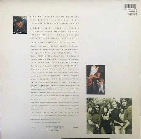 Album cover for Big Daddy by John Cougar Mellencamp