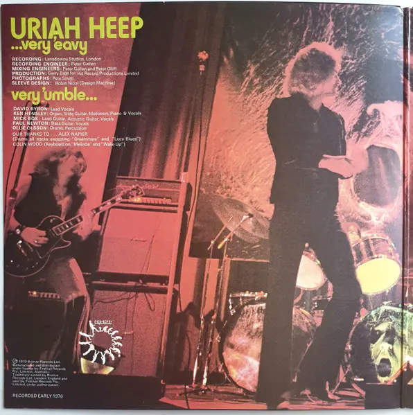 Uriah Heep - ...Very 'Eavy Very 'Umble... - 1977 - Classic Rock, Hard Rock - Bronze - Vinyl 1x LP, Album, Reissue Gatefold