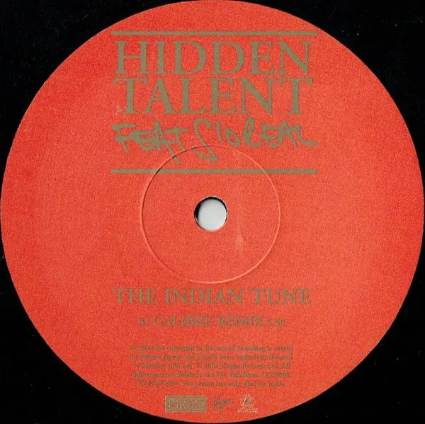 Hidden Talent (2) Feat S'oreal - The Indian Tune, Electronic, Drum n Bass, UK Garage, 2002 - Circa, Virgin, UK, Vinyl 1x 12",