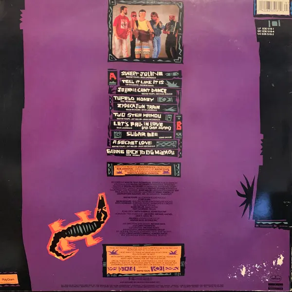 Wayne Toups & Zydecajun - Blast From The Bayou - 1989 -Cajun, Zydeco -Mercury -Vinyl 1x LP, Album