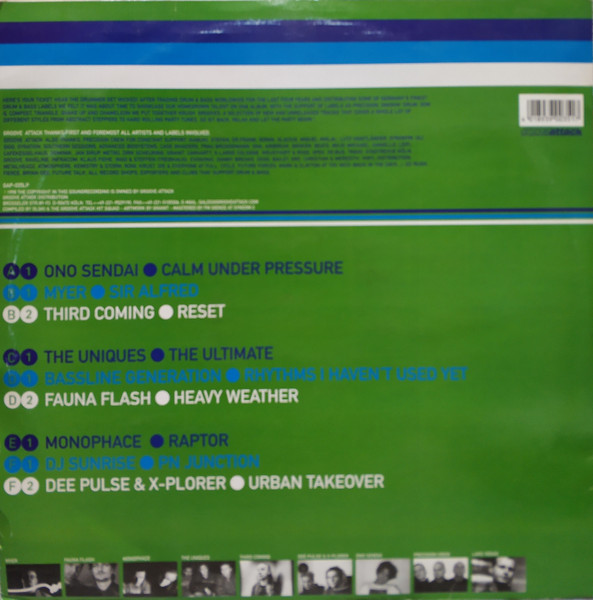 Various - Krush Grooves, Electronic, Drum n Bass, 1998 - Groove Attack Productions, Germany, Vinyl 3x LP, Compilation