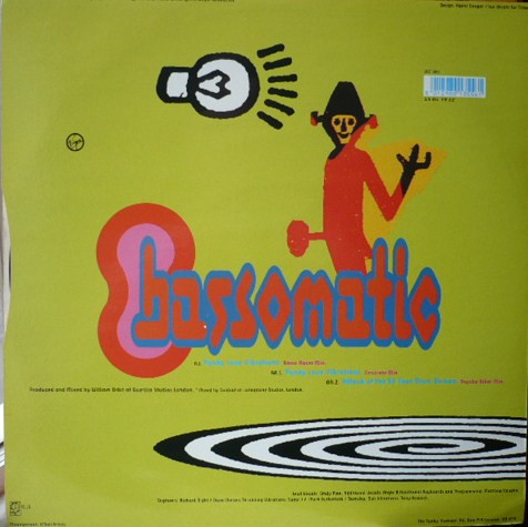 Bassomatic - Funky Love Vibrations, Electronic, House, 1991 - Virgin, UK, Vinyl 1x 12", 45 RPM, Single